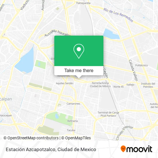 Mapa de Estación Azcapotzalco