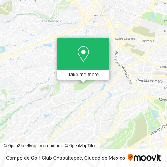 Campo de Golf Club Chapultepec map