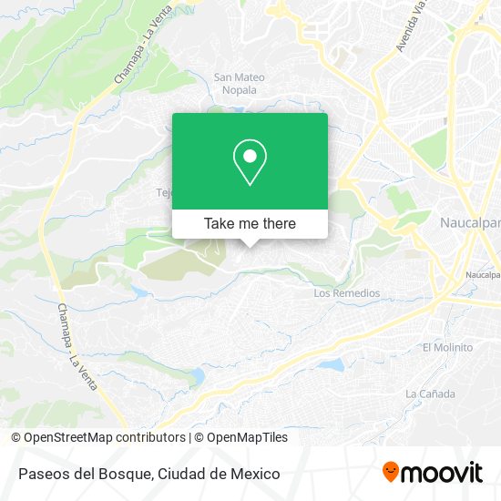 Paseos del Bosque map