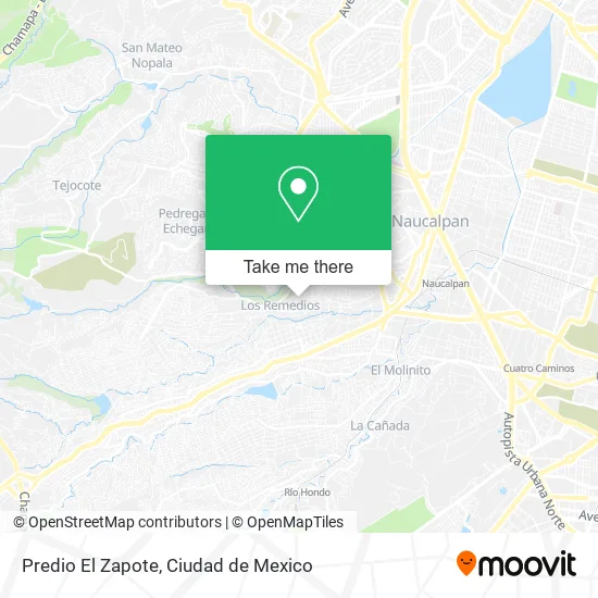 Predio El Zapote map