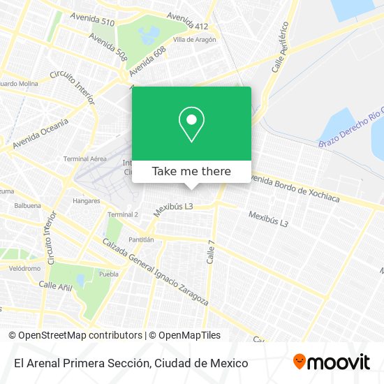 El Arenal Primera Sección map