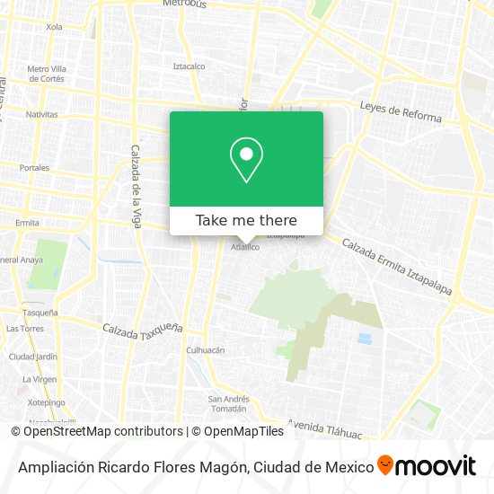 Ampliación Ricardo Flores Magón map