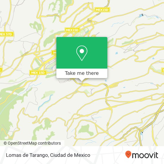 Lomas de Tarango map