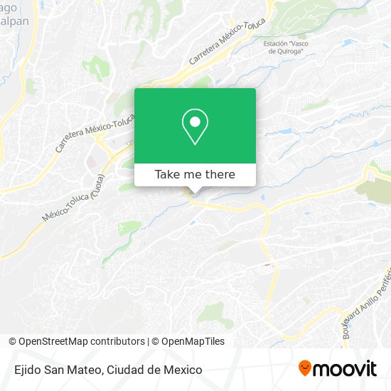 Ejido San Mateo map