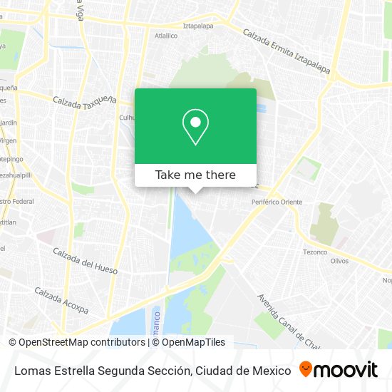 Mapa de Lomas Estrella Segunda Sección