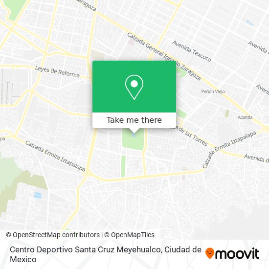 Centro Deportivo Santa Cruz Meyehualco map