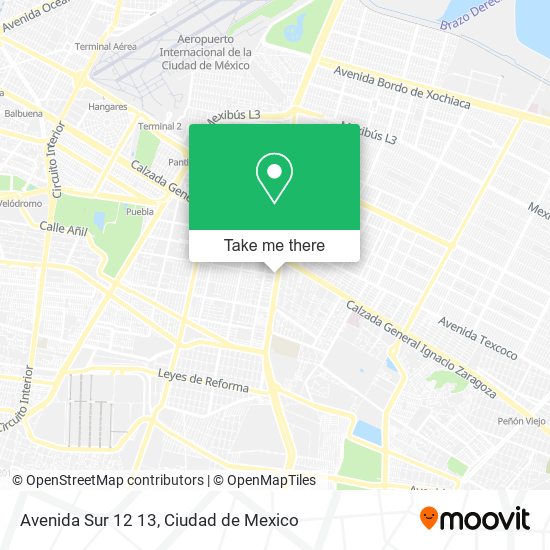 Avenida Sur 12 13 map