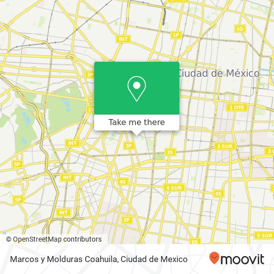 Marcos y Molduras Coahuila map