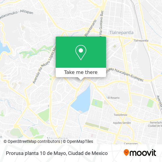 Prorusa planta 10 de Mayo map