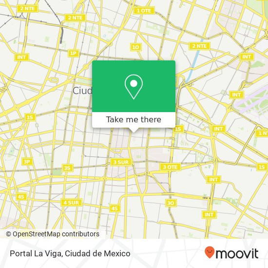 Portal La Viga map