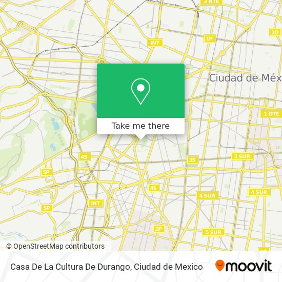 Casa De La Cultura De Durango map