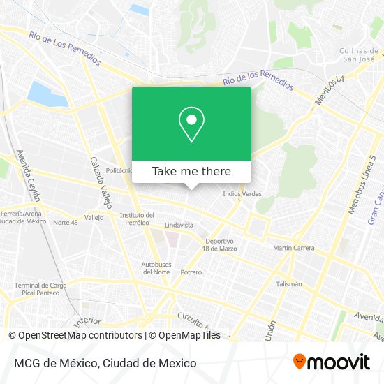 MCG de México map