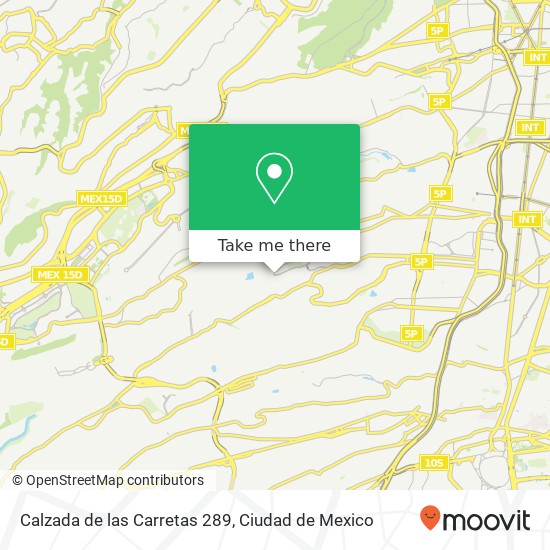 Calzada de las Carretas 289 map