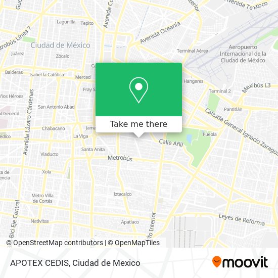 Mapa de APOTEX CEDIS