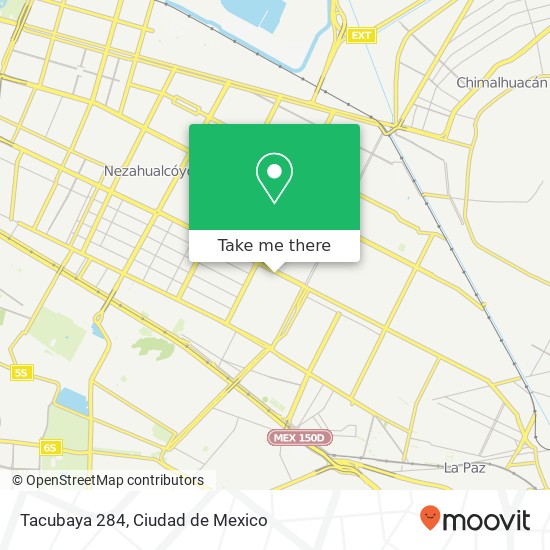 Tacubaya 284 map