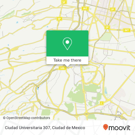 Ciudad Universitaria 307 map