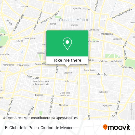 El Club de la Pelea map