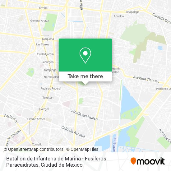 Mapa de Batallón de Infantería de Marina - Fusileros Paracaidistas