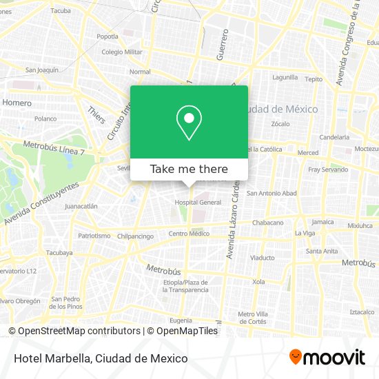 Hotel Marbella map