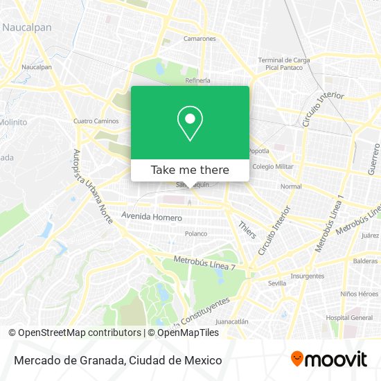 Mercado de Granada map