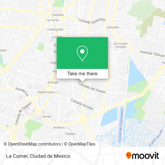 La Comer map