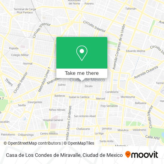 Casa de Los Condes de Miravalle map