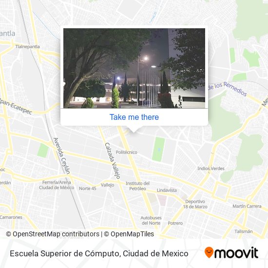 Escuela Superior de Cómputo map