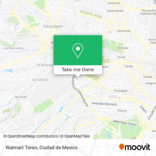 Walmart Toreo map