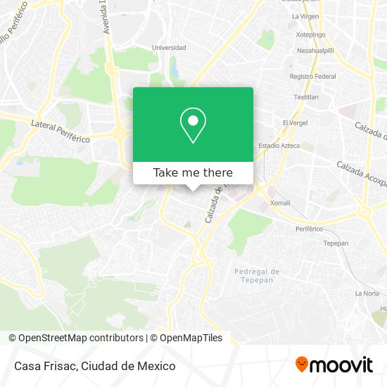 Casa Frisac map