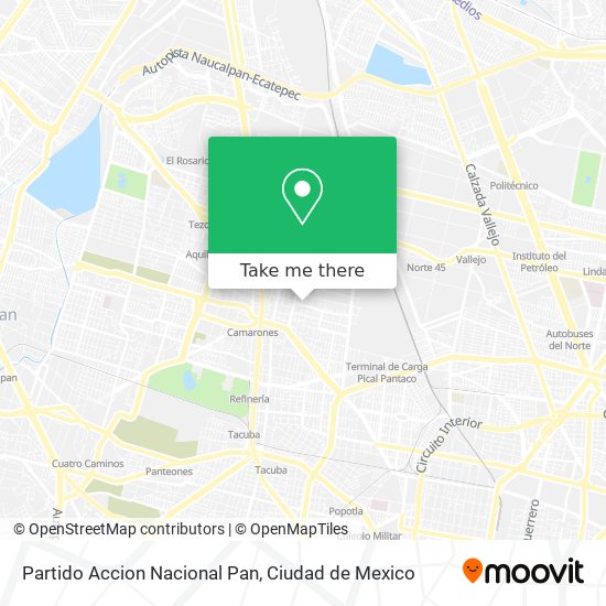 Partido Accion Nacional Pan map