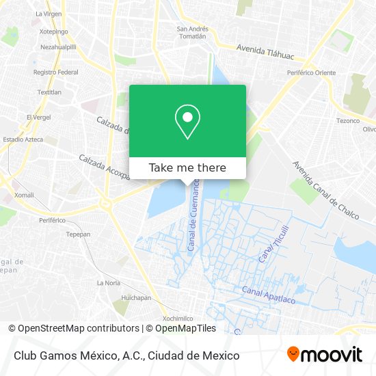 Club Gamos México, A.C. map