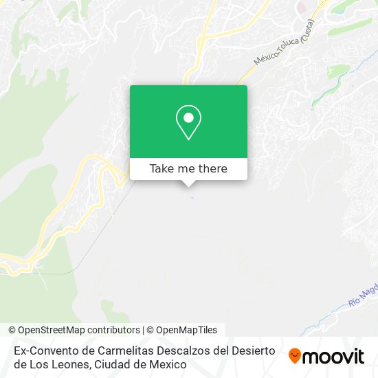 How to get to Ex-Convento de Carmelitas Descalzos del Desierto de Los Leones  in Huixquilucan by Bus?