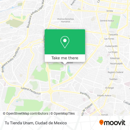 Tu Tienda Unam map