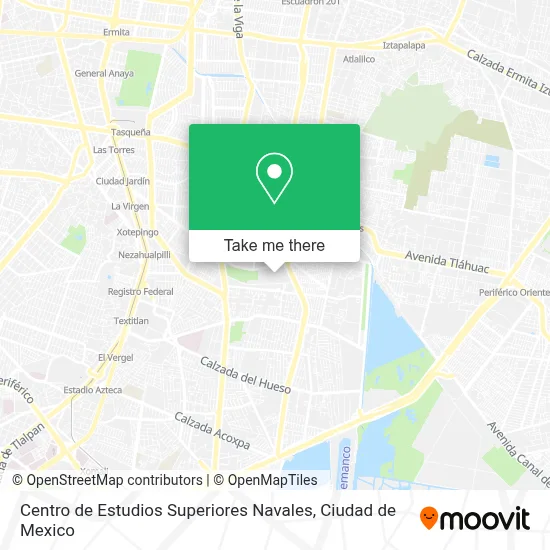Centro de Estudios Superiores Navales map