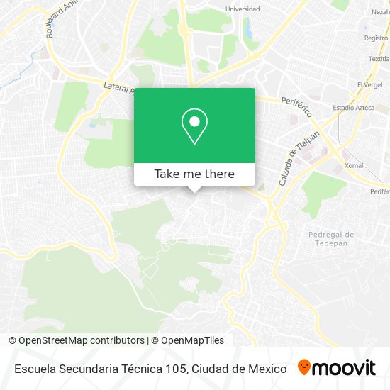 Escuela Secundaria Técnica 105 map