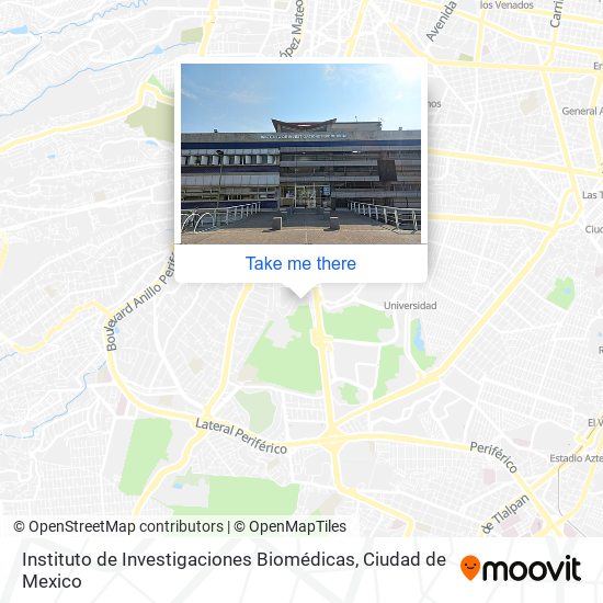 Instituto de Investigaciones Biomédicas map