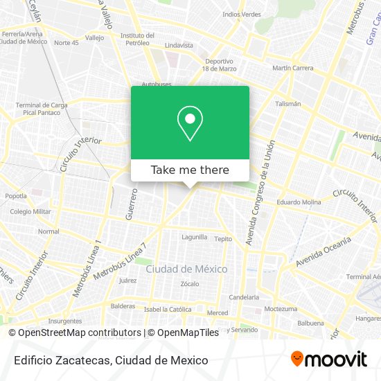 Mapa de Edificio Zacatecas