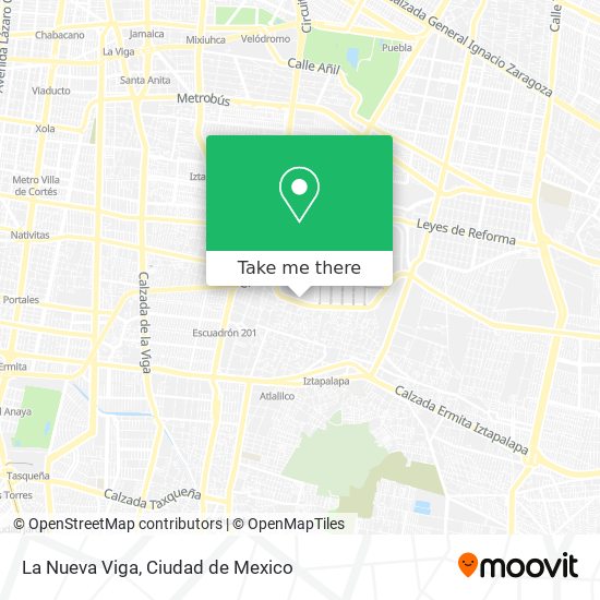 La Nueva Viga map