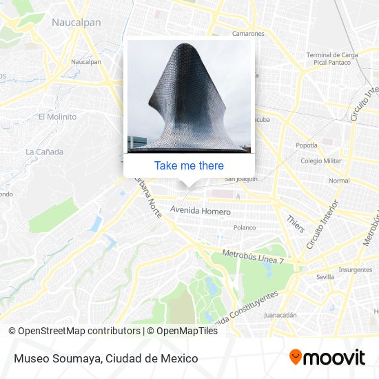 Mapa de Museo Soumaya