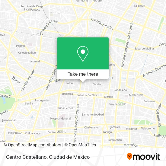 Centro Castellano map