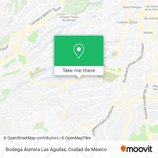 Bodega Aurrera Las Águilas map