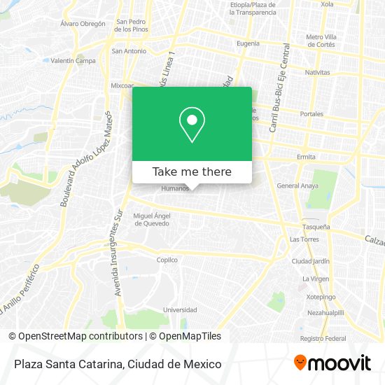 Plaza Santa Catarina map