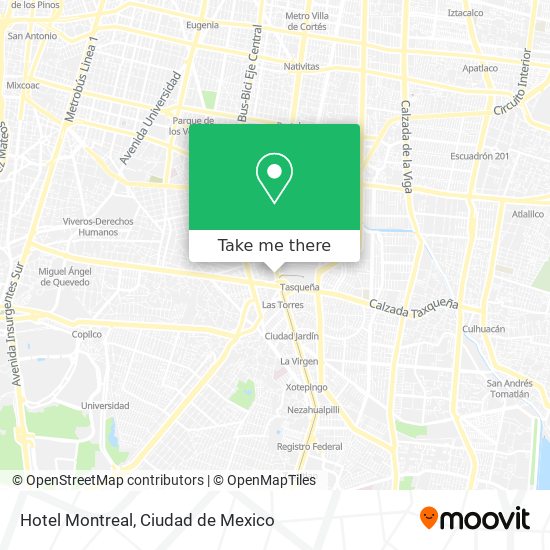 Mapa de Hotel Montreal