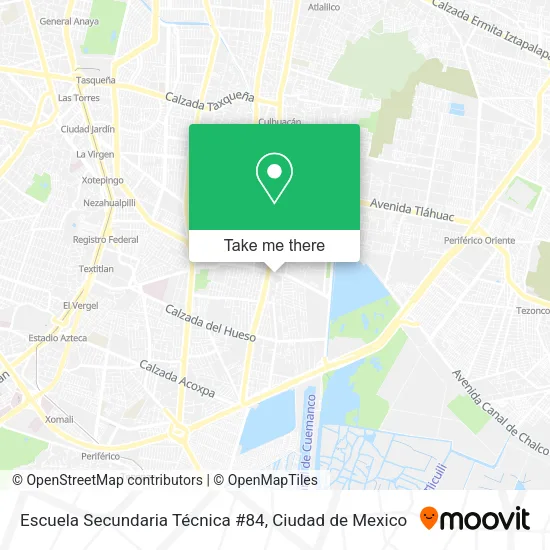 Escuela Secundaria Técnica #84 map