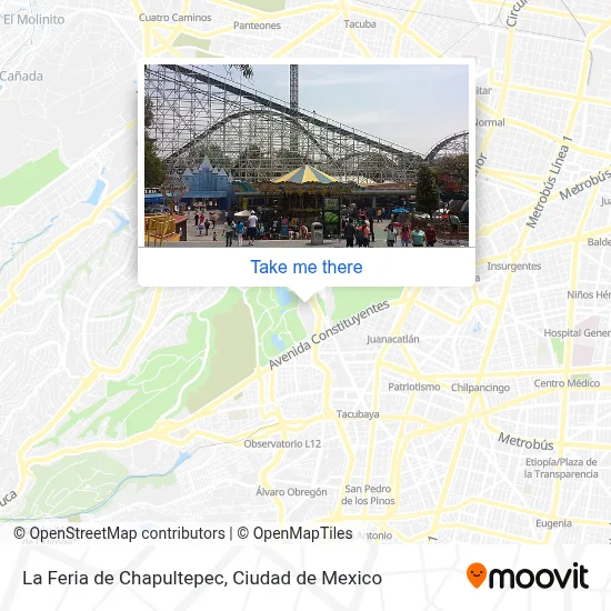 La Feria de Chapultepec map