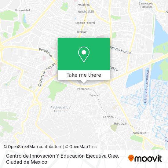 Mapa de Centro de Innovación Y Educación Ejecutiva Ciee