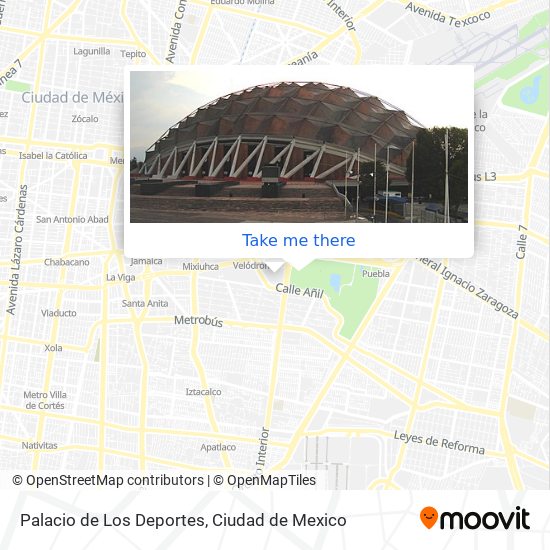 Palacio de Los Deportes map