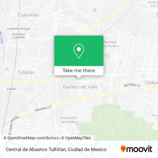 Mapa de Central de Abastos Tultitlan