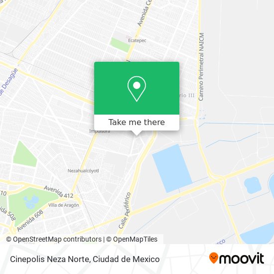 Cinepolis Neza Norte map