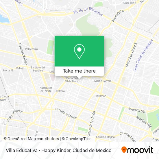 Villa Educativa - Happy Kinder map